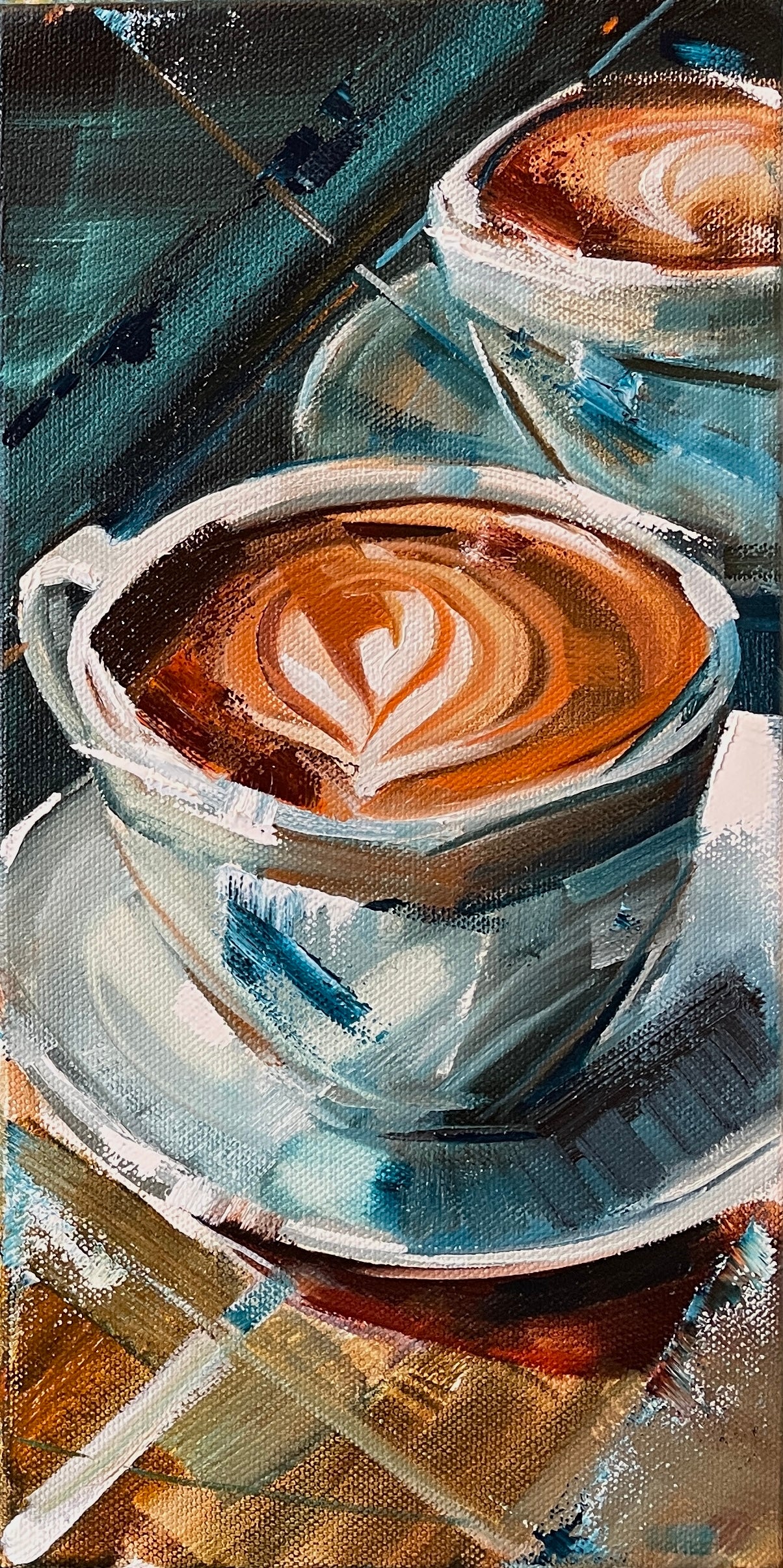 Coffee for Two -6x12” – Katie Maher Fine Art