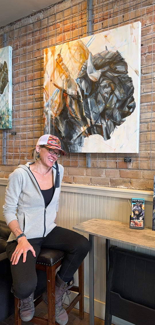 High Plains Drifter Original Oil by Katie Maher