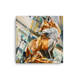 Dual Perspective (Fox) - Special Edition Canvas Print 16" x 16"