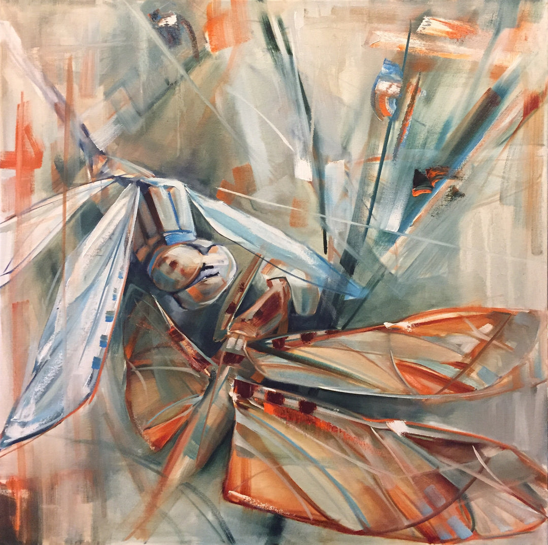 Dragons flying 30x30"