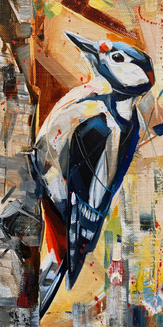 Black White & Red - Metal Print - 6x12”