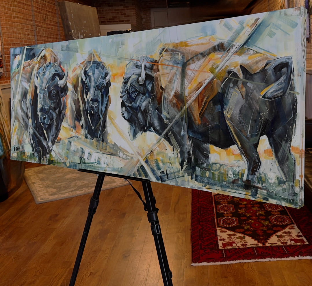 Ancient Bovine 22x60”