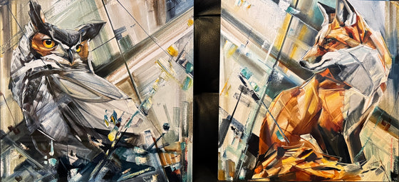 Dual Perspective Pair 2- 12x12” Metal Prints