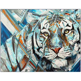 Blue Tiger Metal Prints