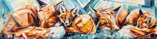 Cuddle Puddle - Metal Print 9x36”