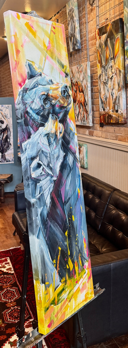 Cuteness Aggression 12x48”