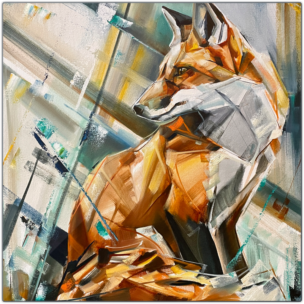 Dual Perspective, Fox - Limited Edition Metal Print