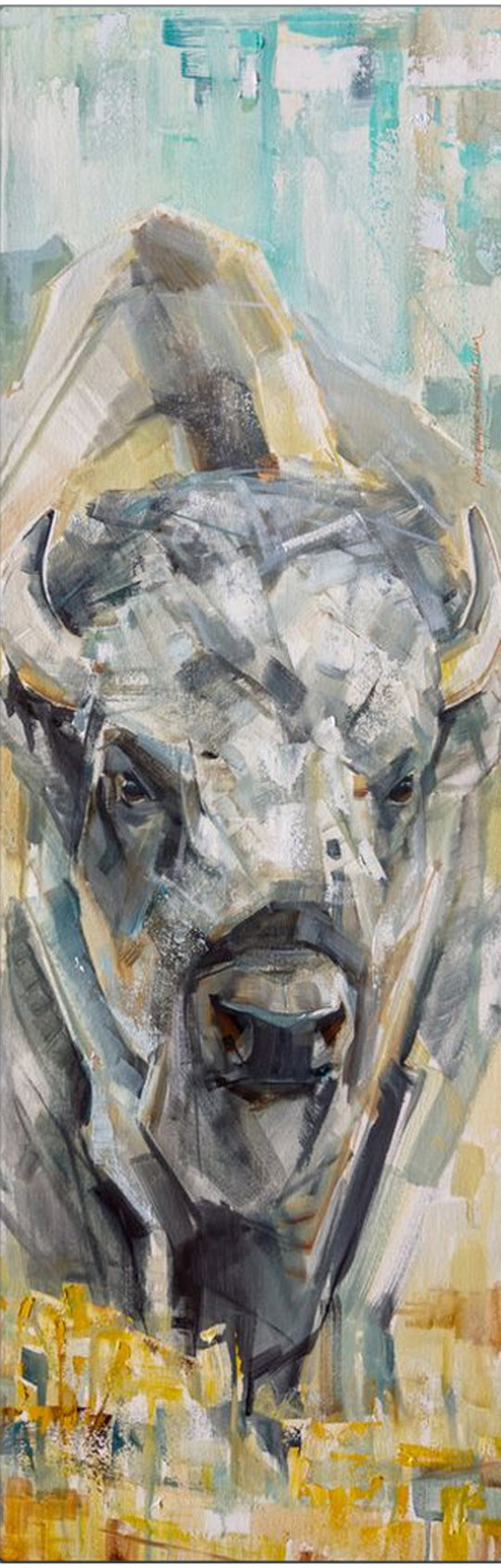 Spirit Bison - Metal Print 12x36”