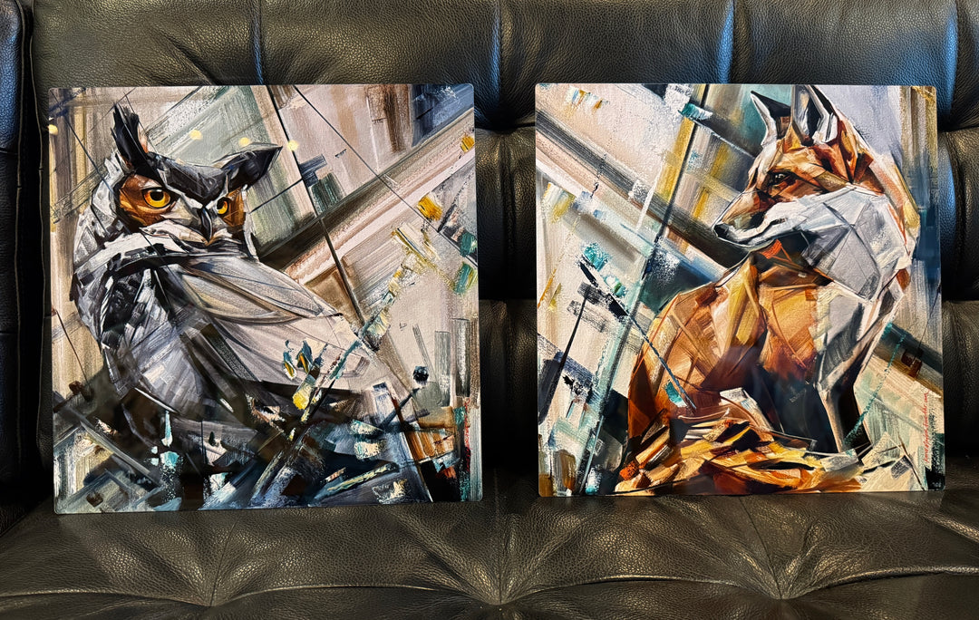 Dual Perspective Pair 2- 12x12” Metal Prints