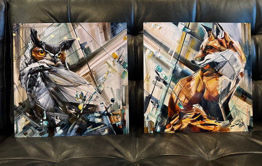 Dual Perspective Pair 2- 12x12” Metal Prints