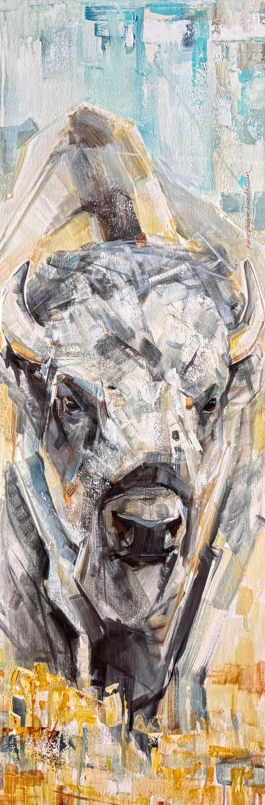 Spirit Bison - Metal Print 12x36”