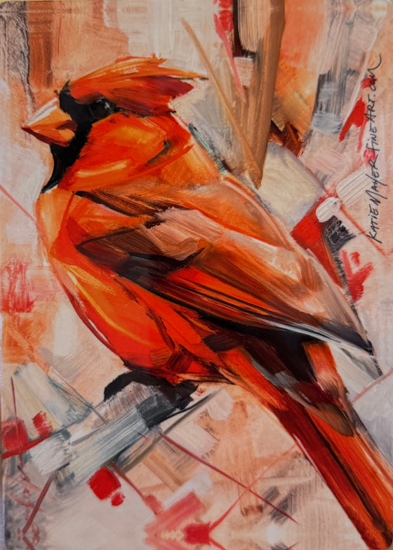 Cardinal Metal Print 5x7”