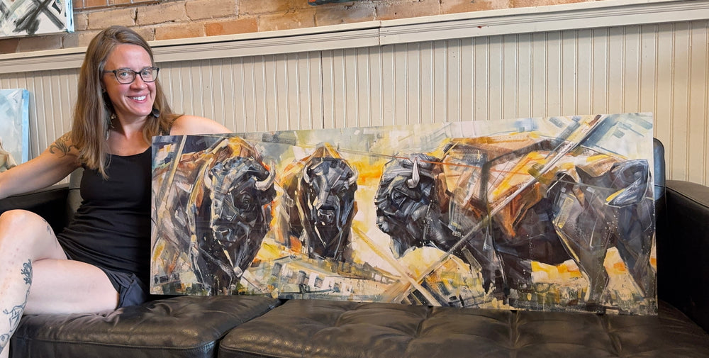 Ancient Bovine - Metal Print - 17x48”