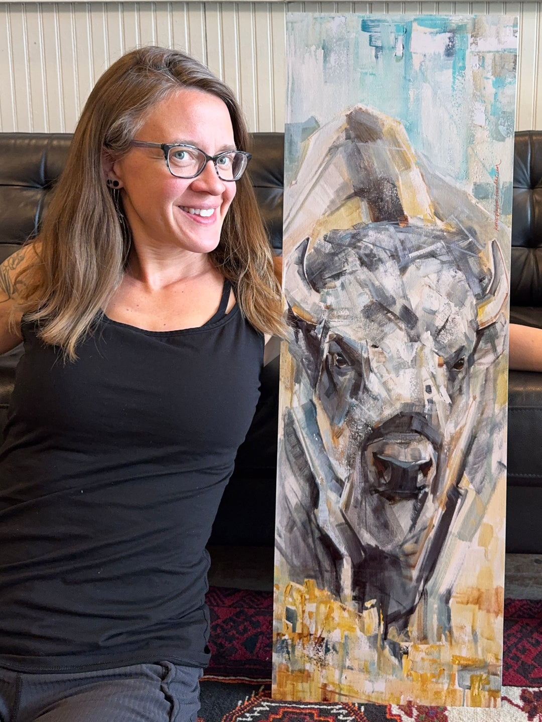 Spirit Bison - Metal Print 12x36”