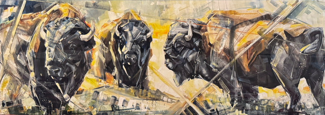 Ancient Bovine - Metal Print - 17x48”
