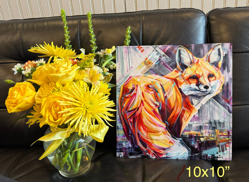 Juicy Fruit Fox - Metal Prints