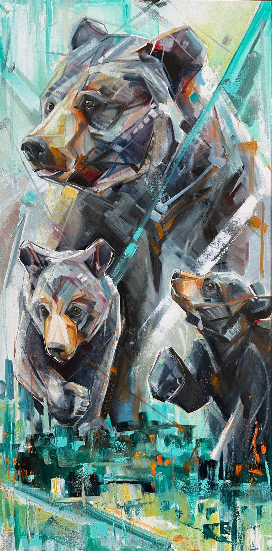 Momma Bear 24x48”