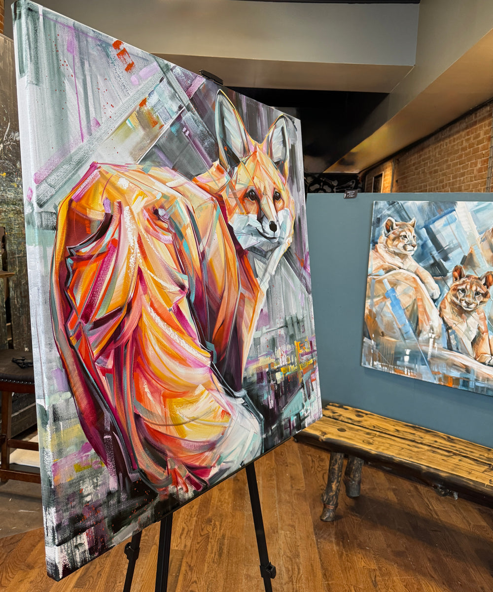 Juicy Fruit Fox 40x40”