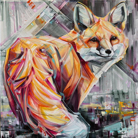 Juicy Fruit Fox 40x40”