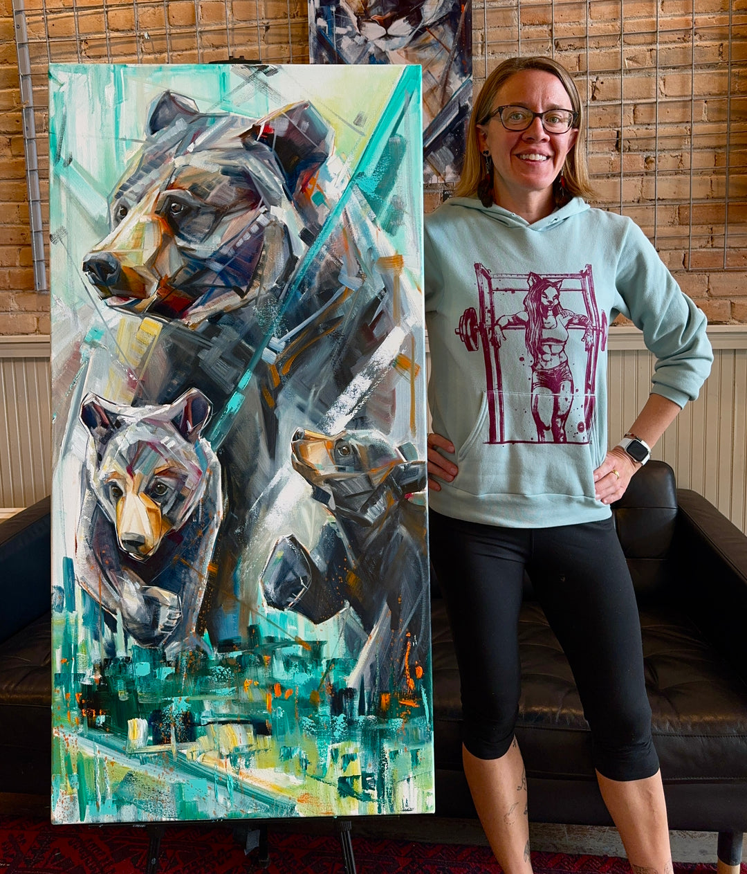 Momma Bear 24x48”