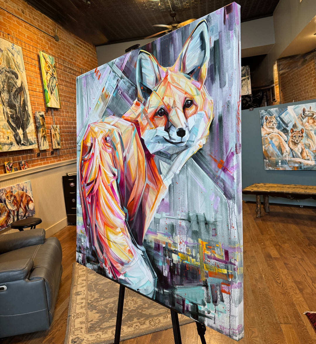 Juicy Fruit Fox 40x40”
