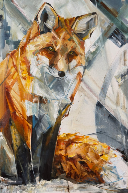 Fox Family Tryptic 12x36” 12x36” 24x36”