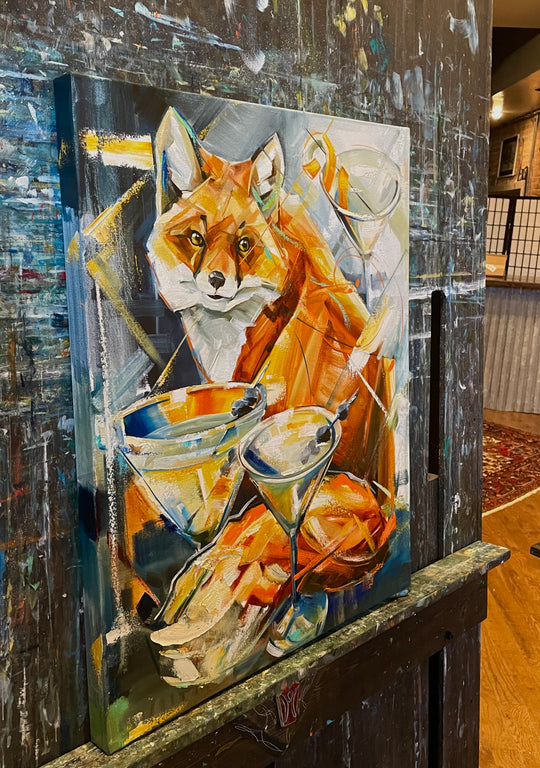 Boozy Fox 24x30”