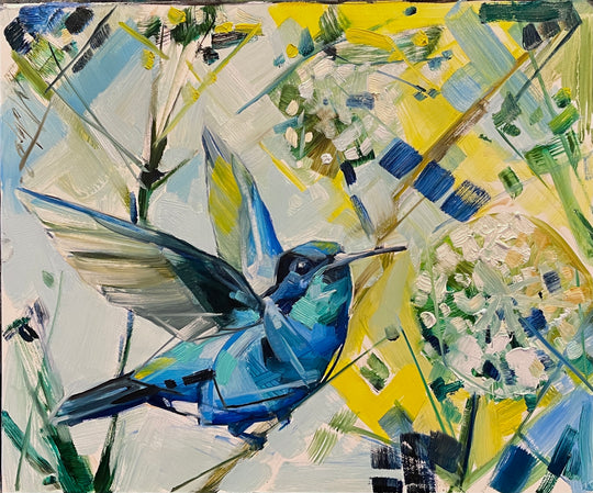 Flock 12x36” - 10x12” Hummingbird