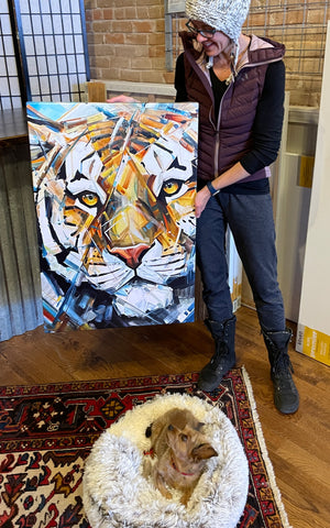 Year of the Tiger Canvas Print by Katie Maher