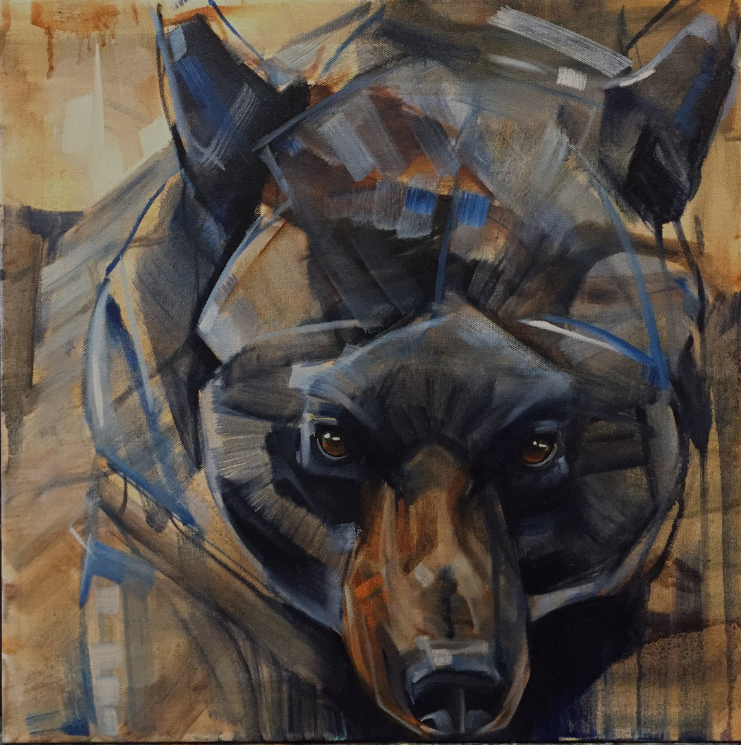 Bear stare 18x18”