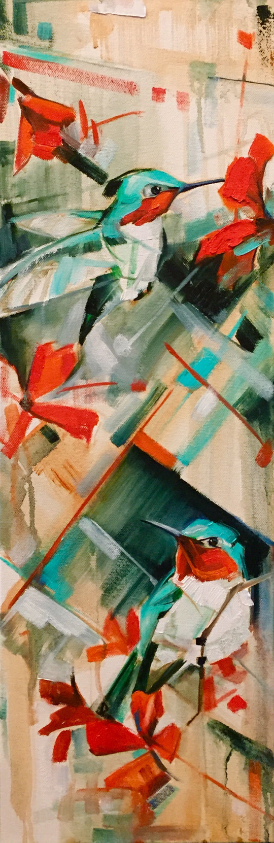 Hummingbird feast 8x24”